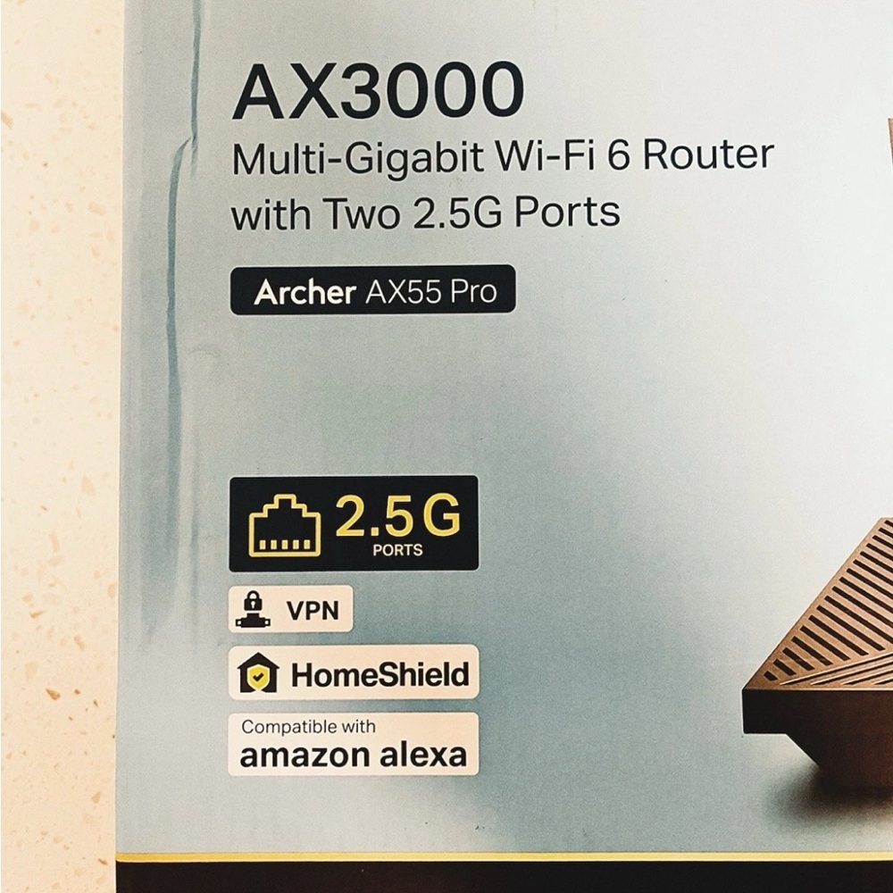 TP-Link Archer AX55 Pro WiFi 6 AX3000 Router – Open Box, Mint, All Accessories - Picture 2 of 9